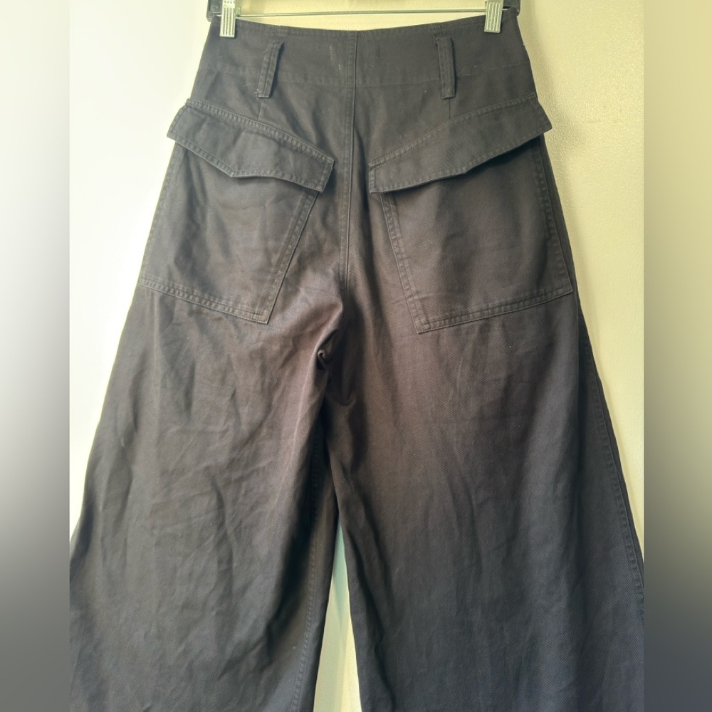 Isabel Marant Black Cropped Wide-Leg Pants - Picture 10 of 14